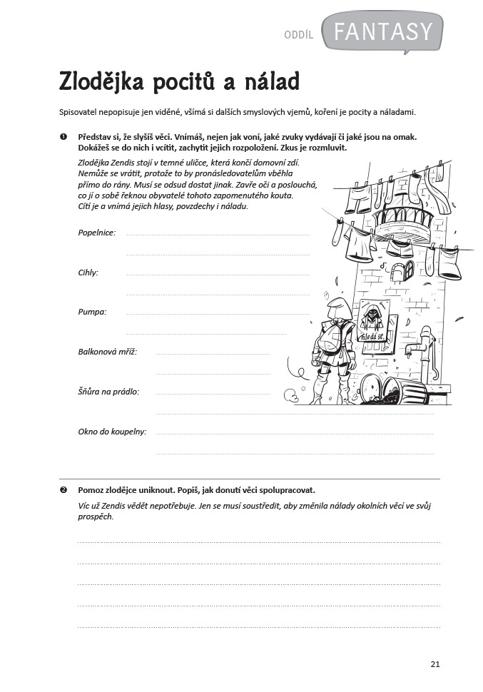 Fantastické psaní; Smolíková, Klára; Portál, 2021; čtenářské dílny; pracovní listy, čtenářská gramotnost; rozvíjení čtenářství