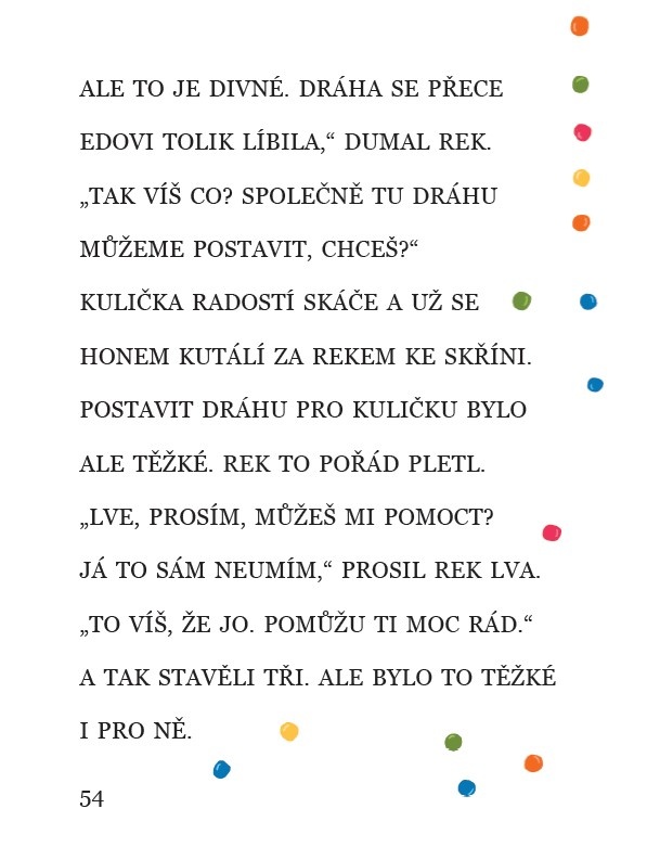 Pokojíček plný hraček, Zobačová, Hana, Portál 2021, genetická metoda, první čtení, to nic není, pohádky tiskacími písmeny, velká písmena