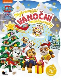 Tlapková patrola - Nejkrásnější vánoční omalovánky se samolepkami