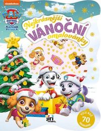 Tlapková patrola holky - Nejkrásnější vánoční omalovánky se samolepkami