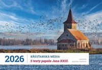 Kalendář 2026 s křesťanskými médii (s texty papeže Jana XXIII.)