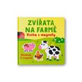 Zvířata na farmě - kniha s magnety
