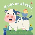 První knížka a dřevěné puzzle U nás na statku