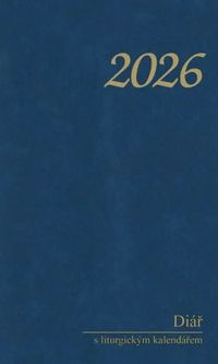 Kapesní diář na rok 2026 s liturgickým kalendářem (modrý, vínový)