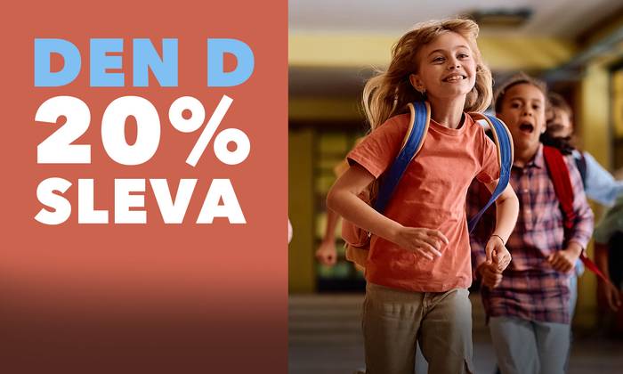 Spátki do žkoly ze slevou 20 %! Je tady Den D!