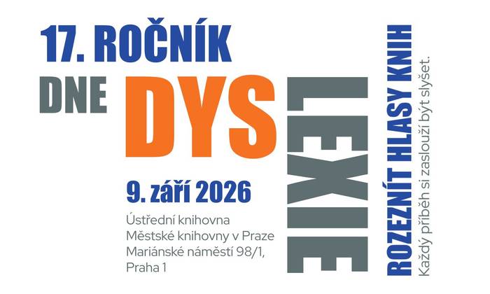 Den dyslexie letos v Městské knihovně v Praze!
