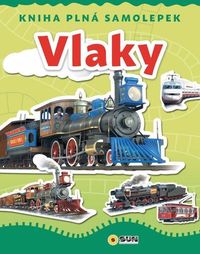 Kniha plná samolepek - Vlaky
